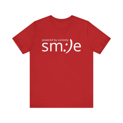 sm:)e Powered by Curiosity Tee | Intellectual Streetwear | Unisex Inspirational Graphic Shirt