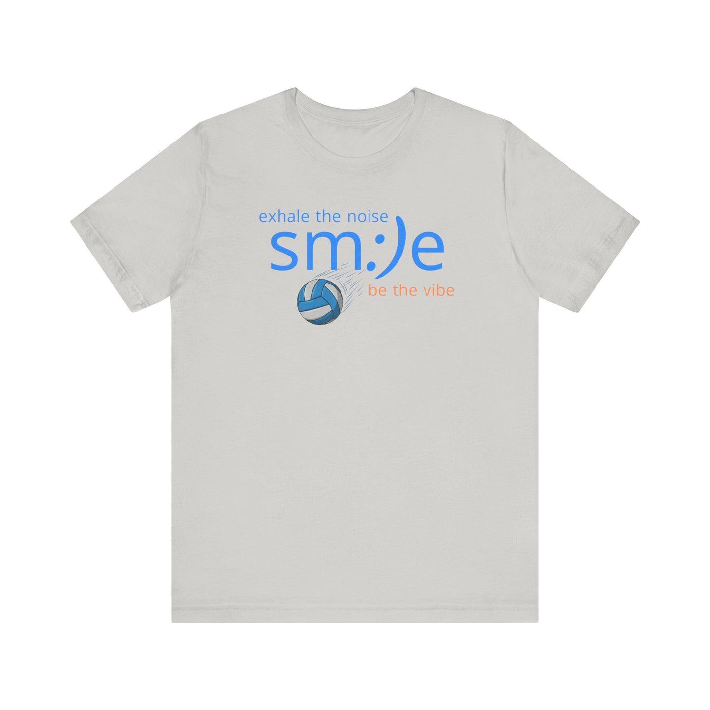 Exhale the Noise sm:)e Be the Vibe Volleyball Tee
