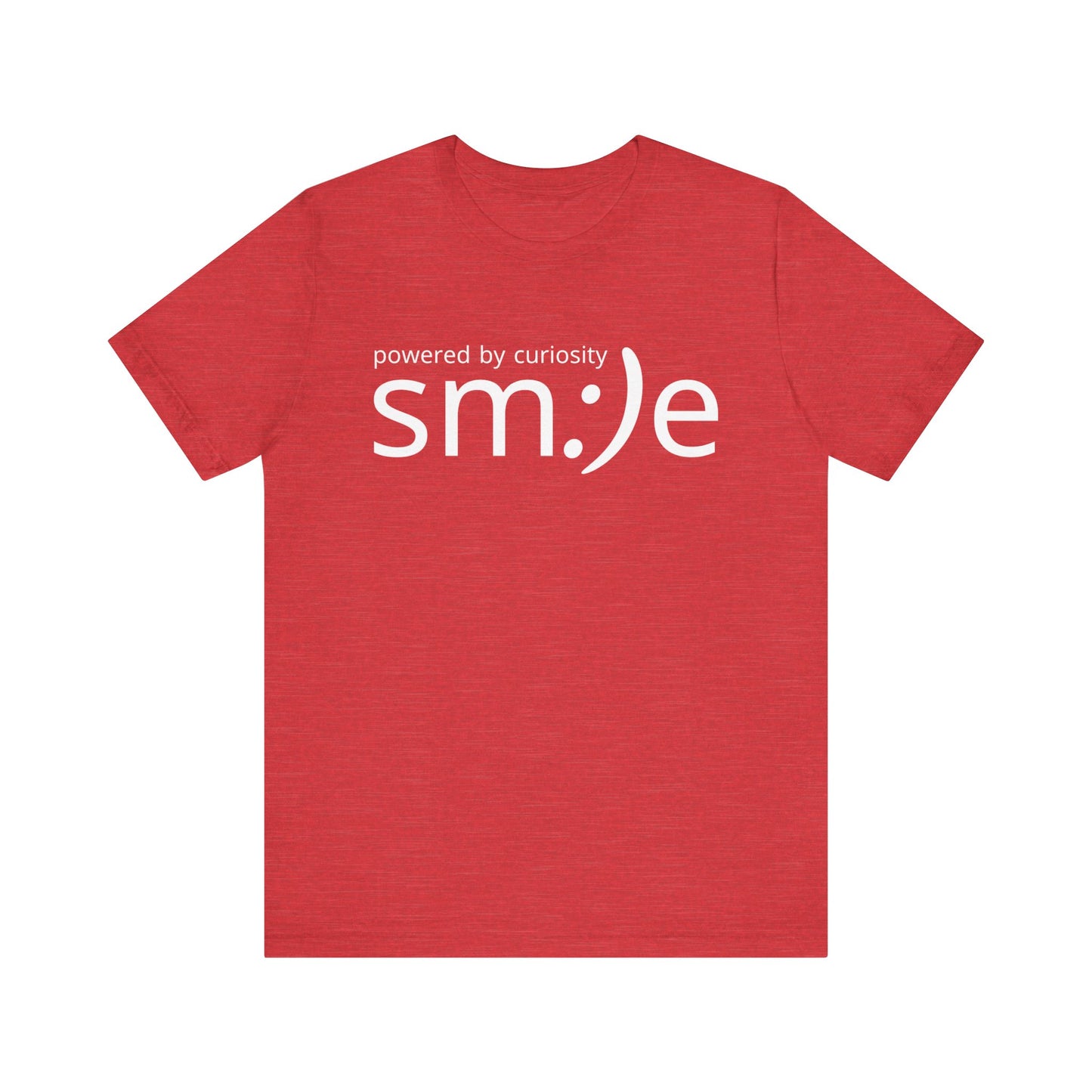 sm:)e Powered by Curiosity Tee | Intellectual Streetwear | Unisex Inspirational Graphic Shirt
