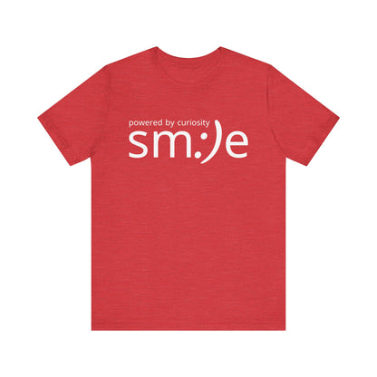 sm:)e Powered by Curiosity Tee | Intellectual Streetwear | Unisex Inspirational Graphic Shirt