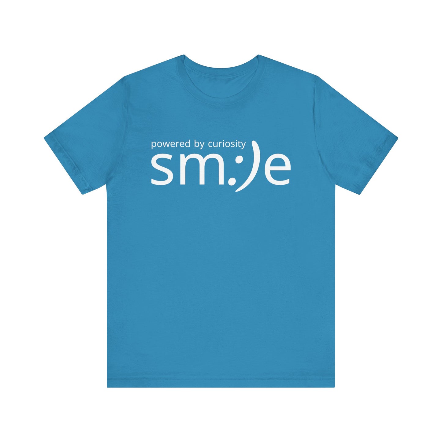 sm:)e Powered by Curiosity Tee | Intellectual Streetwear | Unisex Inspirational Graphic Shirt