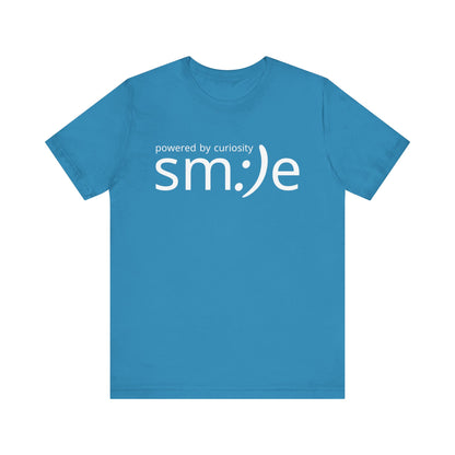 sm:)e Powered by Curiosity Tee | Lifelong Learner Streetwear | Every Age is a Student Shirt