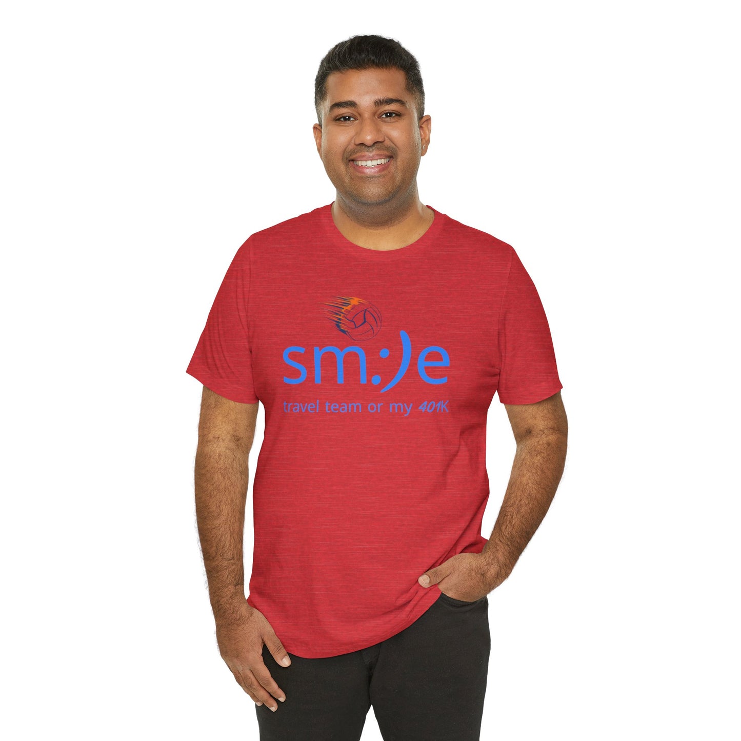 Smile Travel Team - My 401k is Volleyball | Parent Life Streetwear | Volleyball Mom Dad Tee