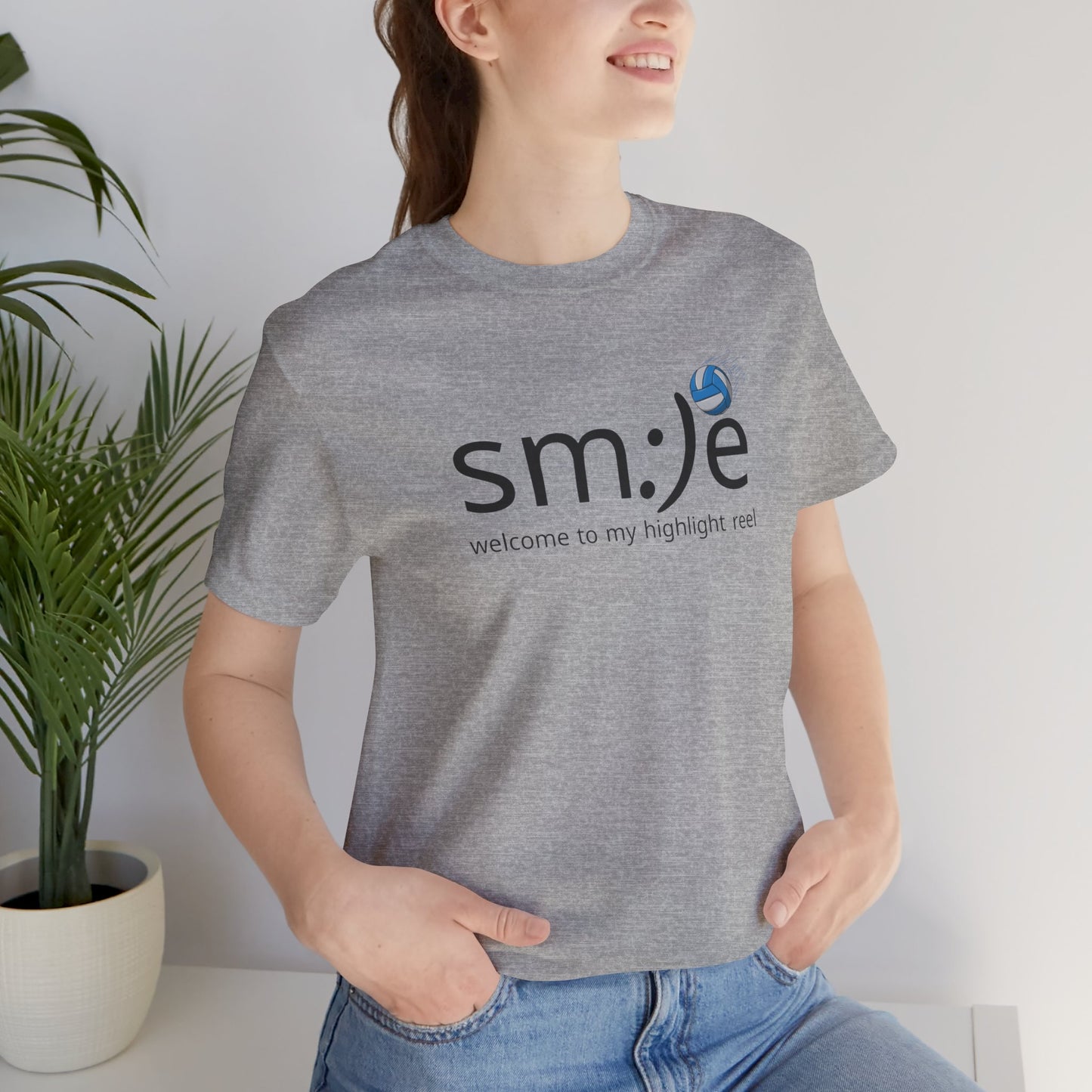 sm:)e Welcome to My Highlight Reel Volleyball T-Shirt | Funny Motivational Unisex Tee