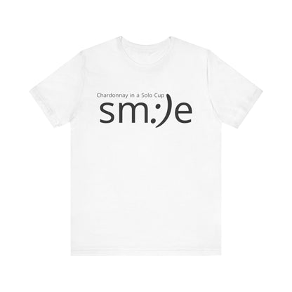 Chardonnay in a Solo Cup | sm:)e Funny Wine Statement Tee