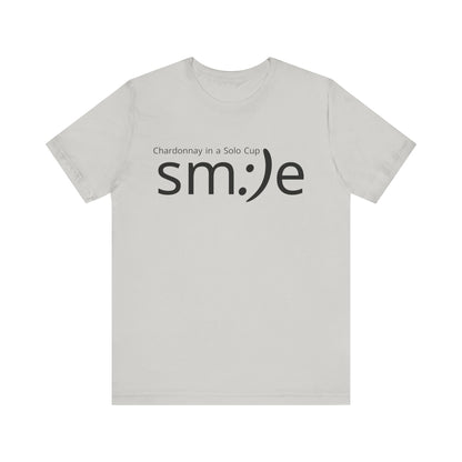 Chardonnay in a Solo Cup | sm:)e Funny Wine Statement Tee