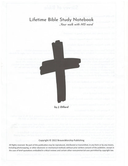 Bible Study Notebook - Organized by Book | Faith Journey Companion