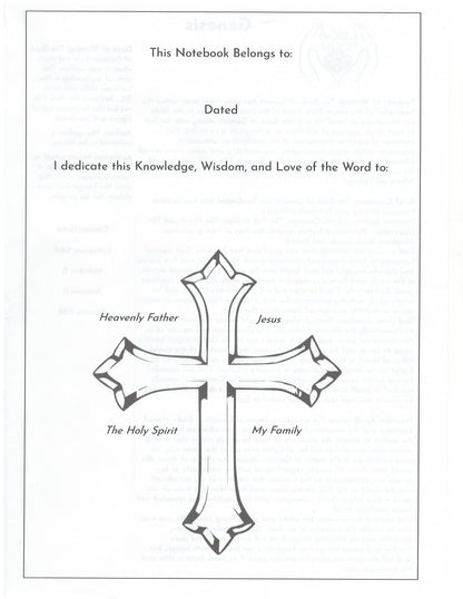 Bible Study Notebook - Organized by Book | Faith Journey Companion