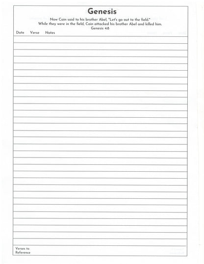 Bible Study Notebook - Organized by Book | Faith Journey Companion