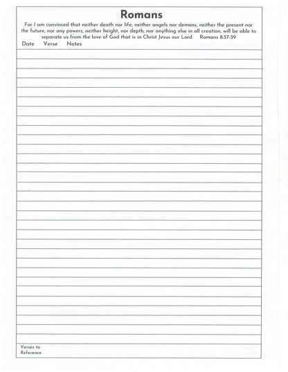 Bible Study Notebook - Organized by Book | Faith Journey Companion