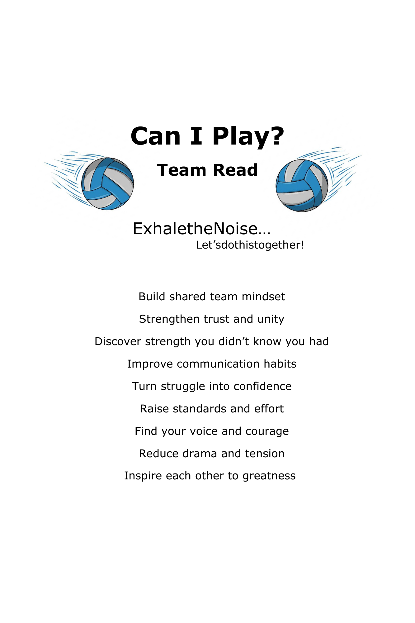 Can I Play? – Team Read - 12 Copies