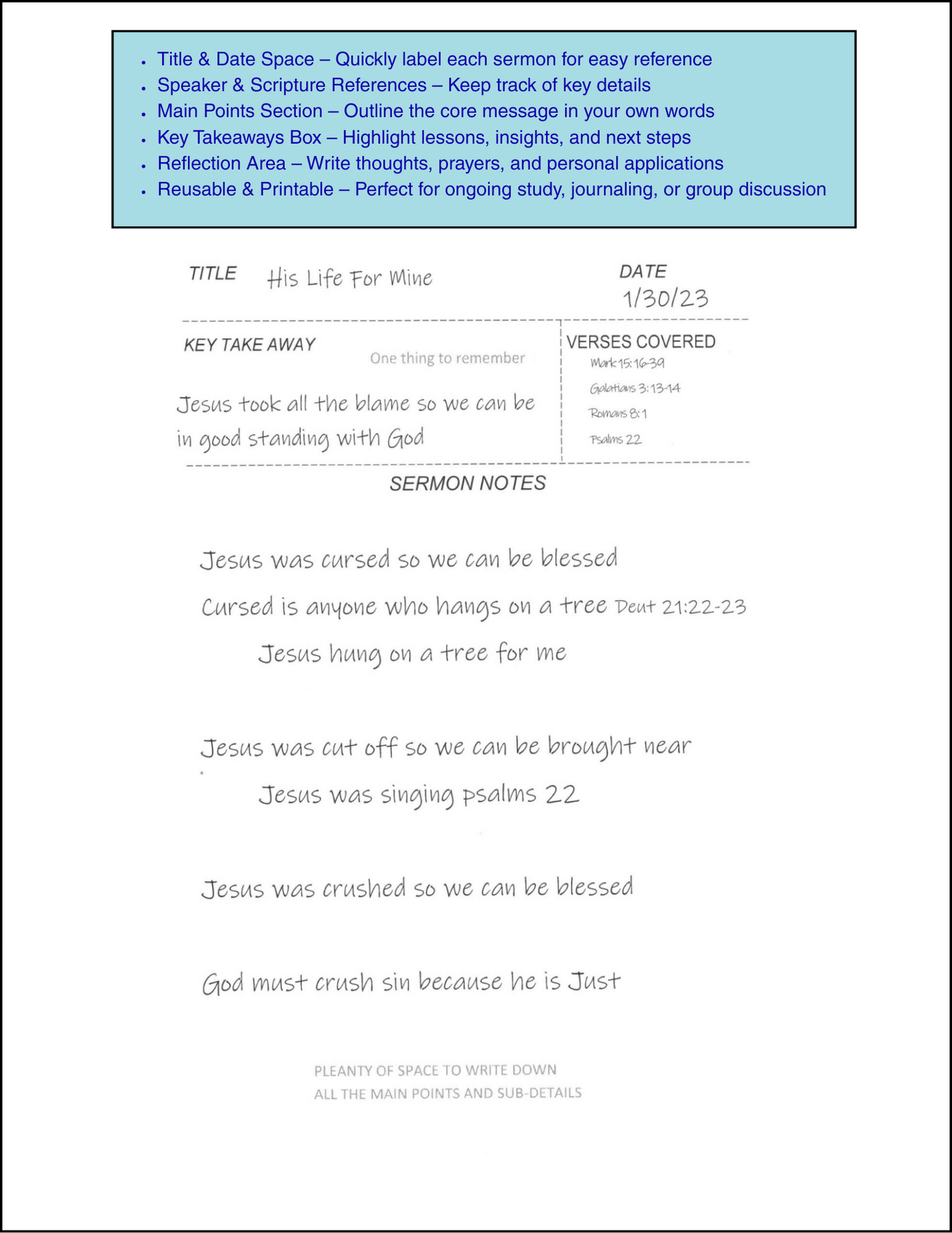 Jesus Like: Learning to Live Like Jesus - Bible Study & Sermon Notebook