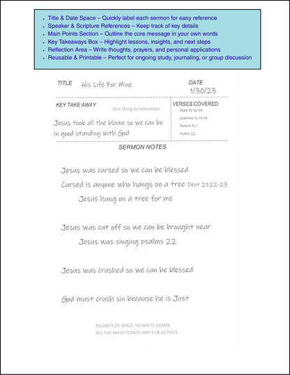 Jesus Like: Learning to Live Like Jesus - Bible Study & Sermon Notebook